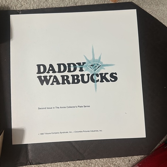 NIB 1982 Daddy Warbucks Collectors Plate by Steven Harvey 4 Edwin Knowles - Picture 8 of 9